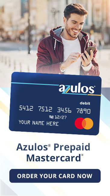 Azulos Prepaid Mastercard Order Now