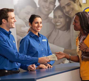 Customer at counter